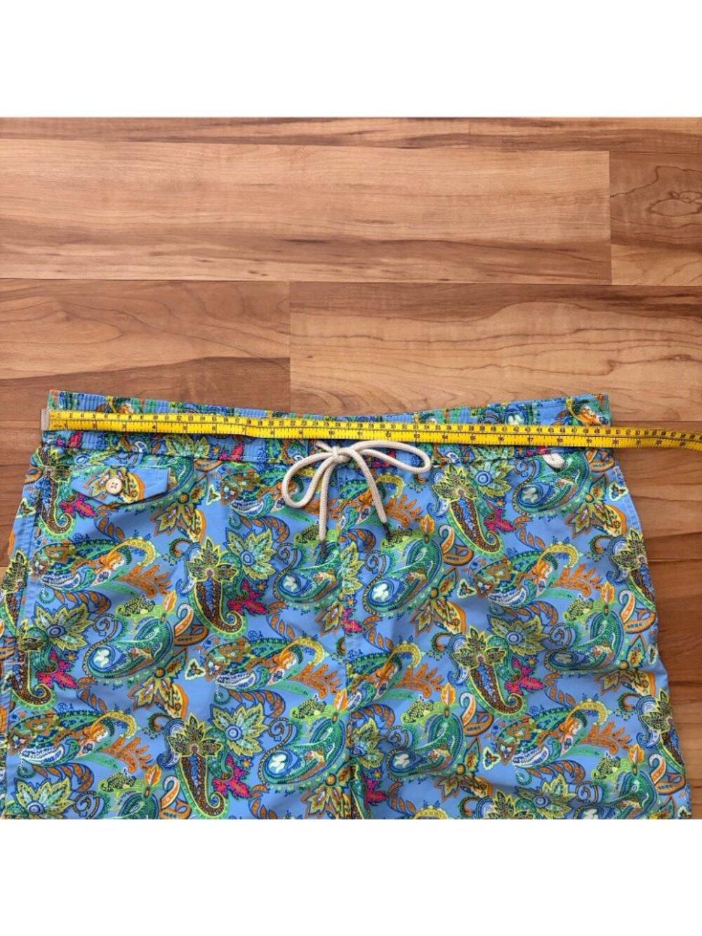 Polo Ralph Lauren Swim Trunks Men's XL Blue Floral Pattern 3-Pocket Short - Picture 3 of 10